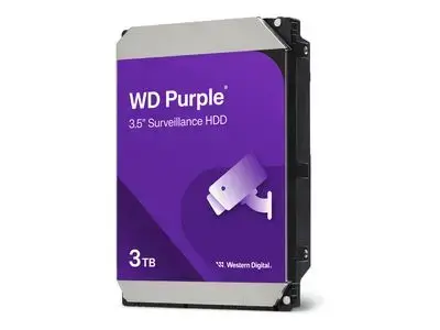 WD Purple WD33PURZ - hard drive - 3 TB - surveillance - SATA 6Gb|s