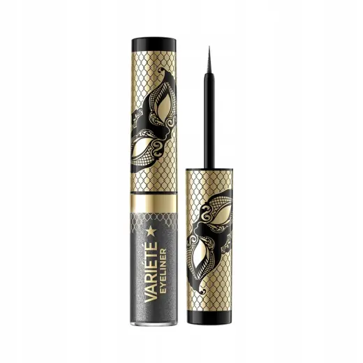 Eveline Cosmetics, Variete, Sparkling, Liquid Eyeliner, 04, Silver Dust, 4 ml