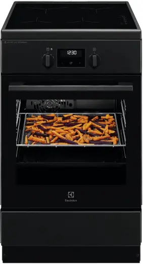Electrolux elektriskā plīts ar elektrisko cepeškrāsni un indukcijas virsmu, 50cm