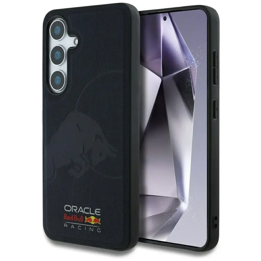 Case Red Bull Leather Meshed Debossed Bull MagSafe for Samsung Galaxy S25 navy