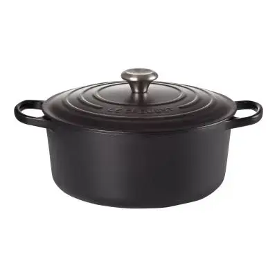 Le Creuset Signature Roaster round 24cm black Schwarz (21177240000430)