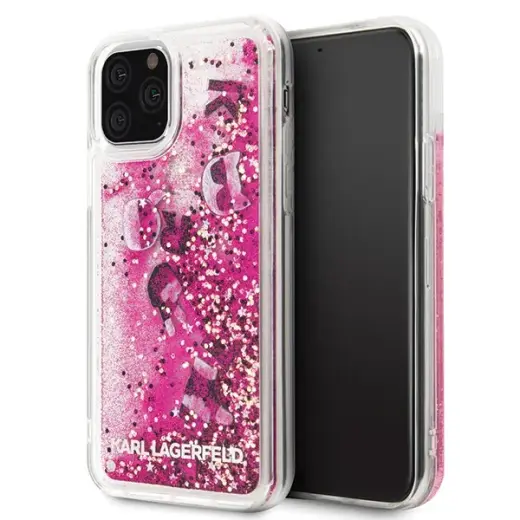 Karl Lagerfeld iPhone 11 Pro rozzaļš spīdīgs telefona vāciņš
