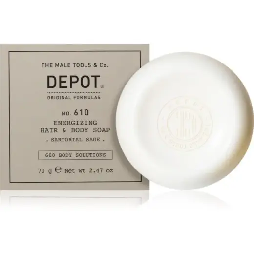 Depot, 600 Body Solutions No. 610, Hydrating, Massage Soap Bar, Skin and Hair, 70 g