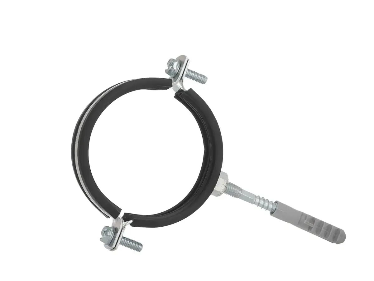 Metāla cauruļu skava ar gumiju 3" 87-92mm