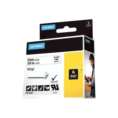 Dymo Schriftband (18443) Black White (S0718580)