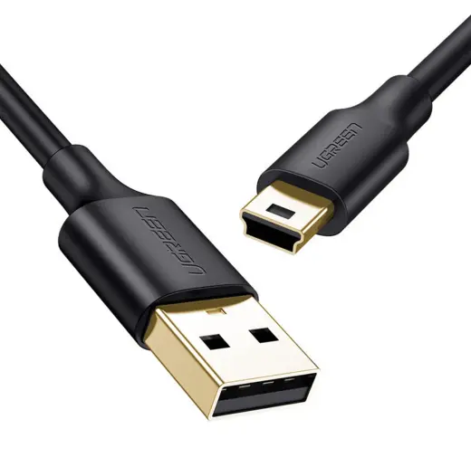 Ugreen US132 10386 datu pārraides un uzlādes vads | USB-A uz Mini USB | 3m | melns