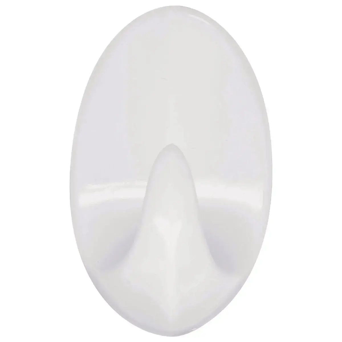 RIDDER Self-adhesive hook, white plastic, size M, 3 pcs