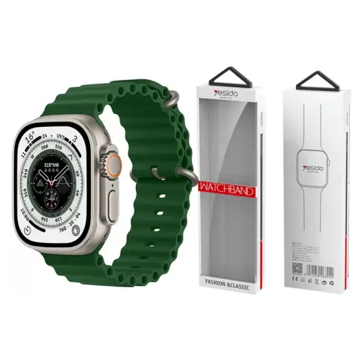 YESIDO WB21 APPLE WATCH SILICONE STRAP 42/44/45 GREEN