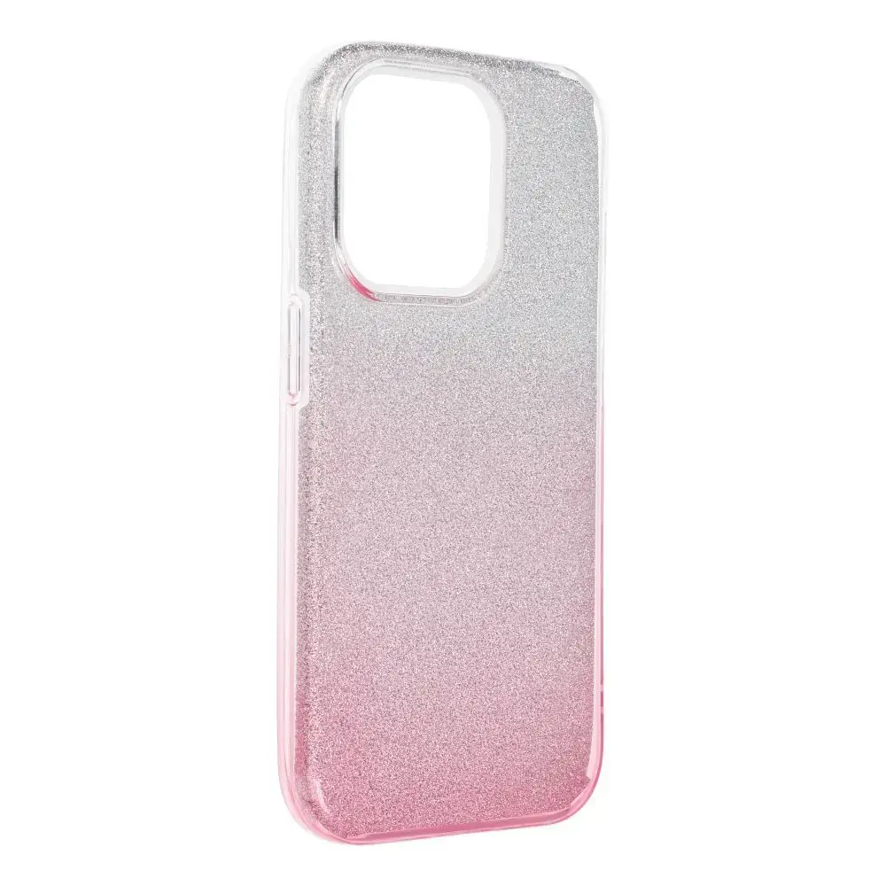 SHINING maciņš telefonam iPhone 15 Pro caurspīdīgs rozā