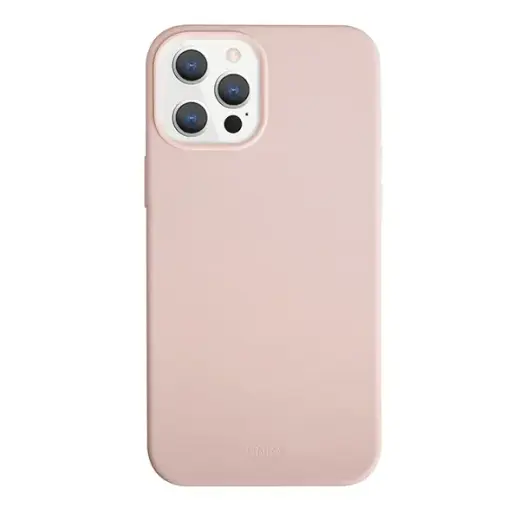 UNIQ etui Lino Hue iPhone 12 Pro Max 6,7" różowy|blush pink Antimicrobial