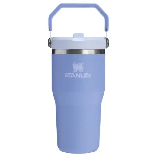 Термокружка с трубочкой IceFlow Flip Straw 2.0 Tumbler 0.59L, цвет «гортензия»
