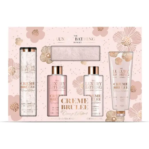 Grace Cole, Set Regalo Bellezza, Crème Brûlée Fiore D'Arancio Vaniglia (Set per La Cura Del Corpo)