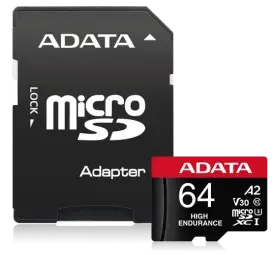 Atmiņas karte ADATA High Endurance microSDXC 64GB UHS-I