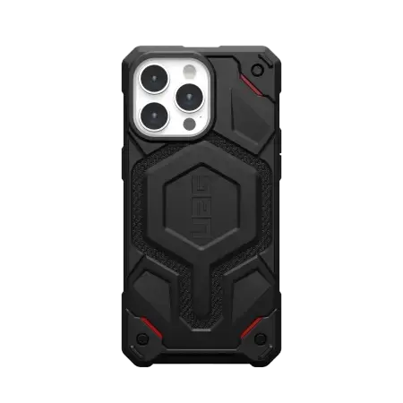 UAG Monarch Pro case with MagSafe for iPhone 15 Pro Max - black kevlar
