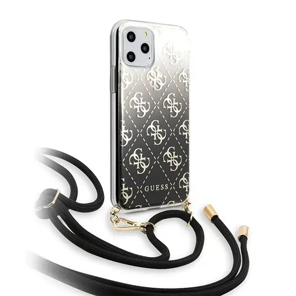 Guess GUHCN65WO4GBK iPhone 11 Pro Max czarny|black hard case 4G Gradient