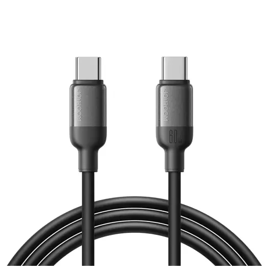 Joyroom S-A62 Lively Series datu pārraides un uzlādes vads | USB-C uz USB-C | 60W | 1.2m | melns