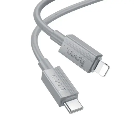 Hoco X91 провод для передачи данных и зарядки | USB-A на Lightning | PD | 27W | 1m | серый