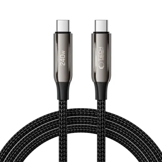 Tech-Protect UB10T Ultraboost data transfer and charging cable | USB-C to USB-C | 240W | 2m | black