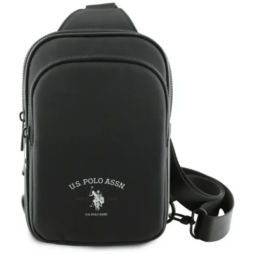 Torebka na telefon US Polo Petit Pique    Crossbody Arch czarny
