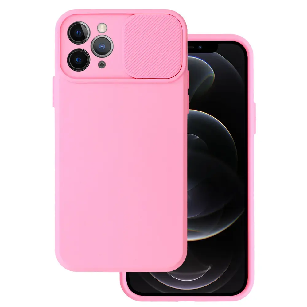 Camshield Soft maciņš telefonam iPhone 11 Pro Max rozā (ar kameras aizsargu)