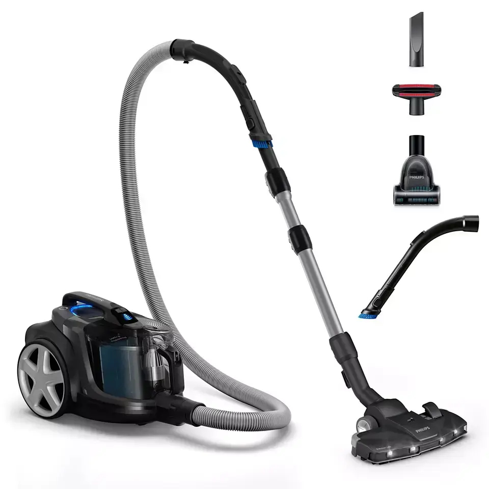 PHILIPS PowerPro Expert Bagless bezmaisa putekļsūcējs  (melns) FC9747|09