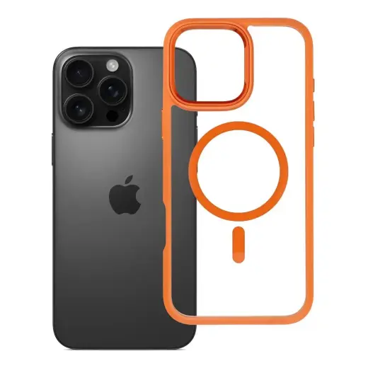 ROAR Mag Bumper maciņš ar MagSafe atbalstu telefonam iPhone 16 Pro Max oranžs