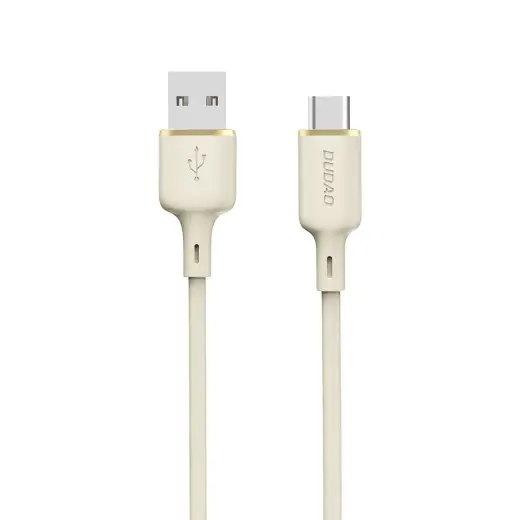Dudao L7SC data transfer and charging cable | USB-A to USB-C | 25W | 1m | beige