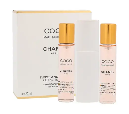 Chanel Coco Mademoiselle 3x 20 ml Twist and Spray Eau de Toilette 20 ml