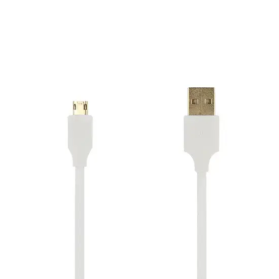 datu pārraides un uzlādes vads | USB-A uz Micro USB | 1m | balts
