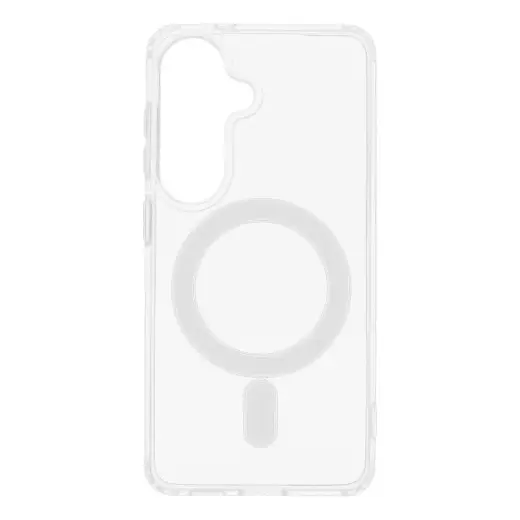 Clear Mag Cover (MID) telefono dėklas su MagSafe palaikymu Samsung Galaxy S26 (S942) skaidrus