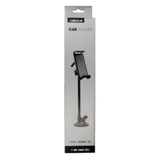 Vennus SMART 27CM automobilinis telefono laikiklis ant oro grotelių ir stiklo