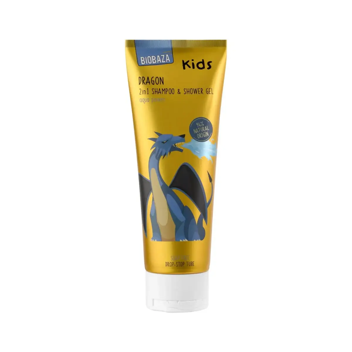 Biobaza, Dragon Kids, Shower Gel & Shampoo 2-In-1, Aloe Vera, 250 ml