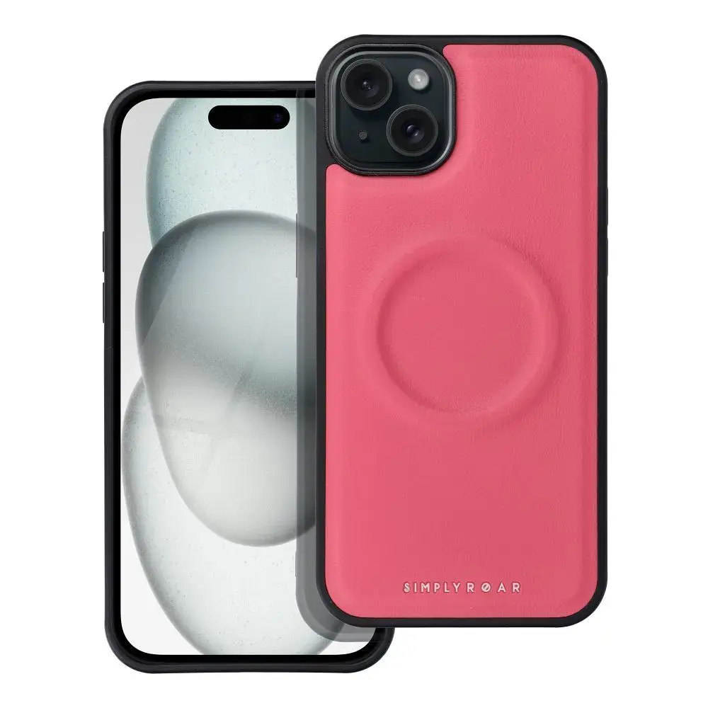 Roar Mag Morning silikona aizsargapvalks Apple iPhone 15 Plus rozā
