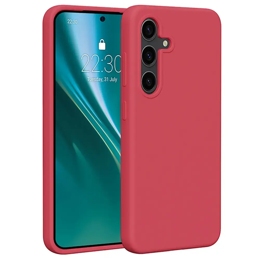 Etteri Silicone phone case for Samsung Galaxy S24 raspberry