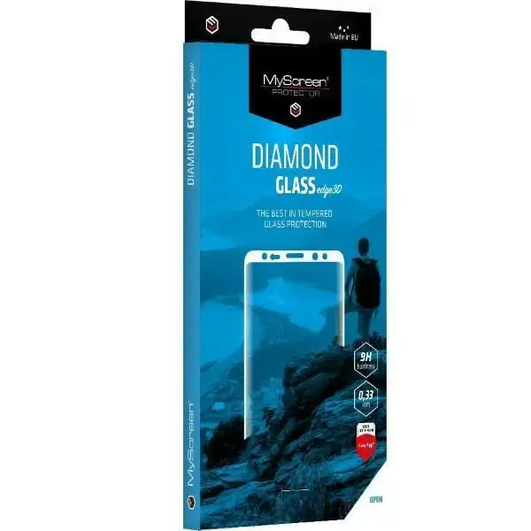 MyScreen Diamond Glass edge3D aizsargstikls telefonam Samsung Galaxy S22 Ultra melns