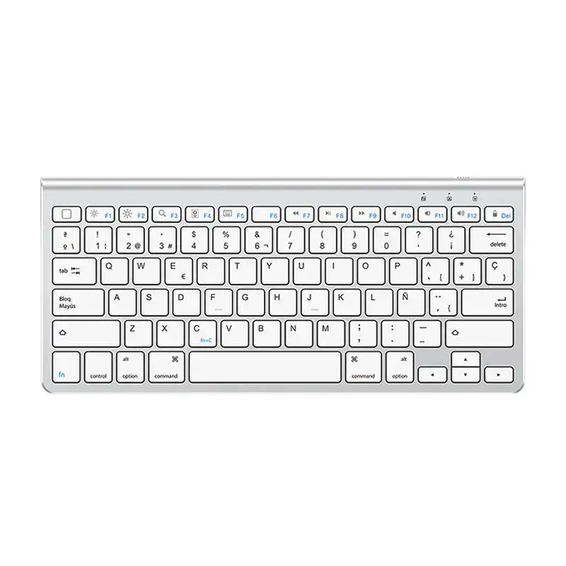 Wireless iPad keyboard Omoton KB088 with tablet holder (silver)