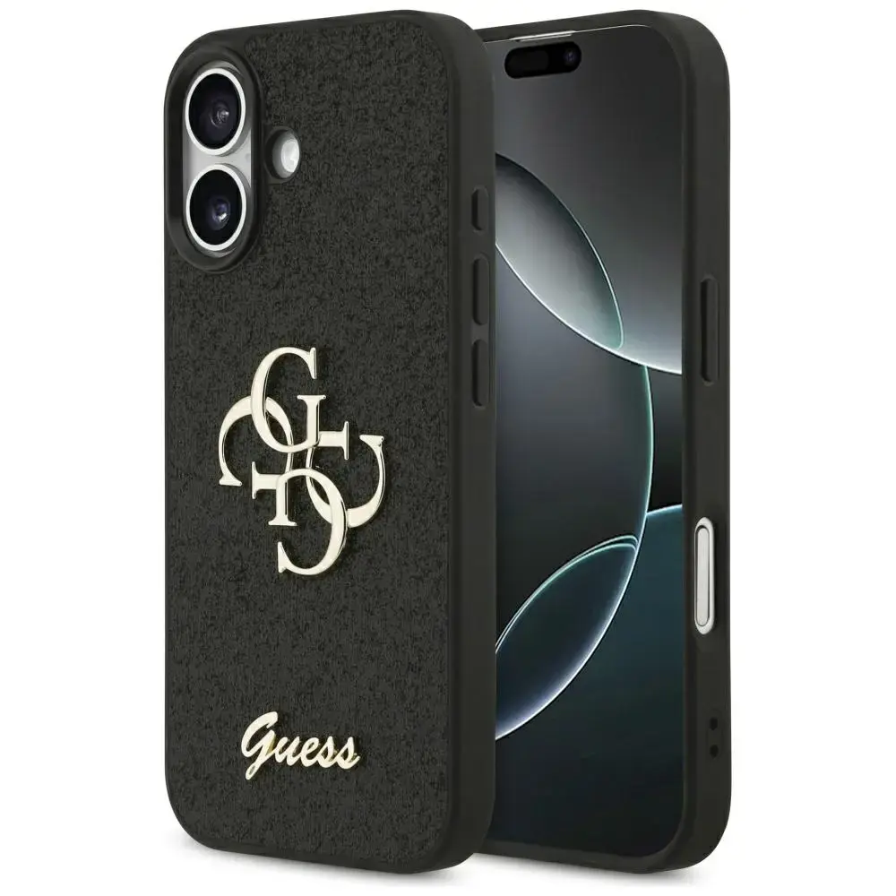 Guess 4G Strap maciņš telefonam iPhone 17 melns