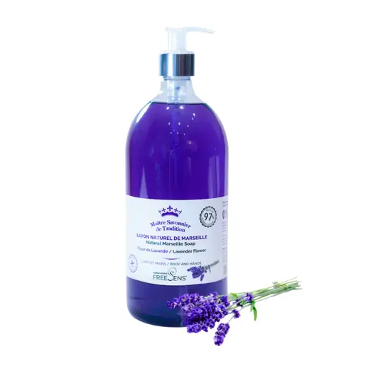 Laboratoire Freesens, Freesens, Lavandula, Gentle Cleansing, Liquid Soap, For Hands & Body, 1000 ml