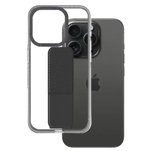 Amazing Thing Titan Pro Holder telefoni ümbris alusega iPhone 15 Pro Max must