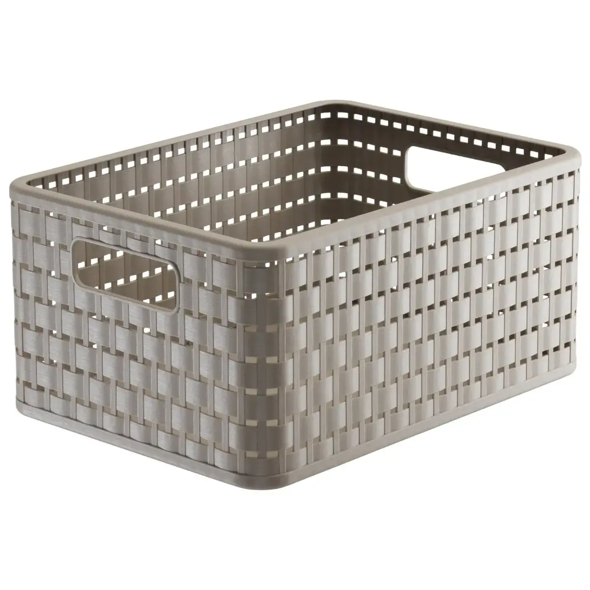 rotho Plastic basket 11L Country, light brown