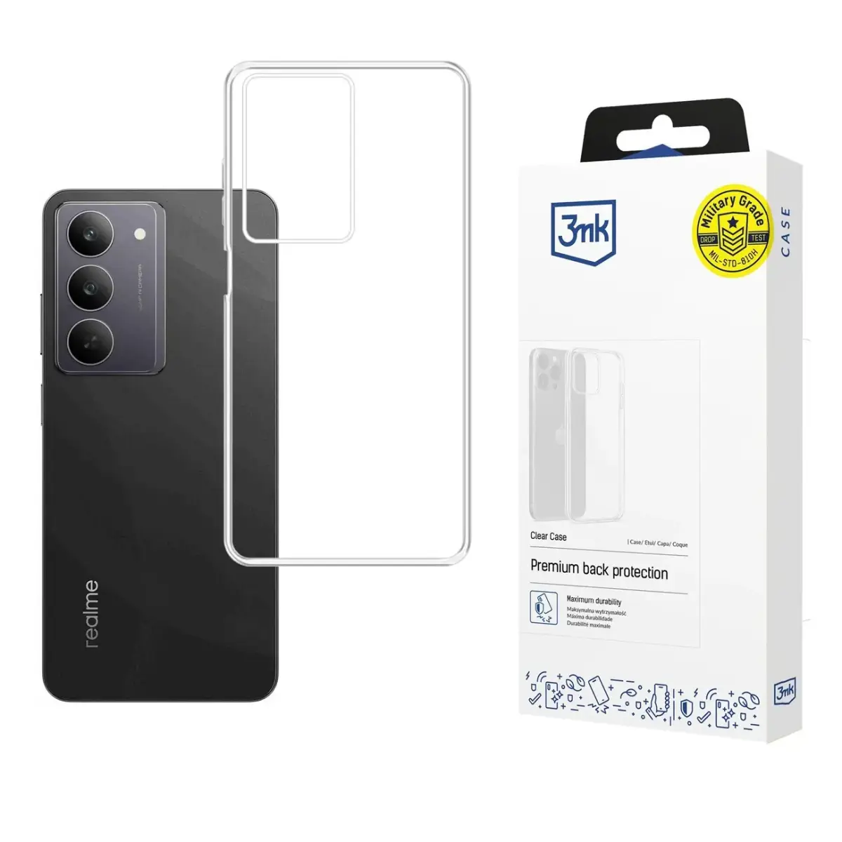 3mk Clear Case for Realme 14x caurspīdīgs