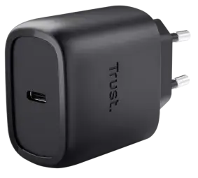 Lādētājs Trust Maxo 45W Black USB-C + 2m USB-C Cable Black