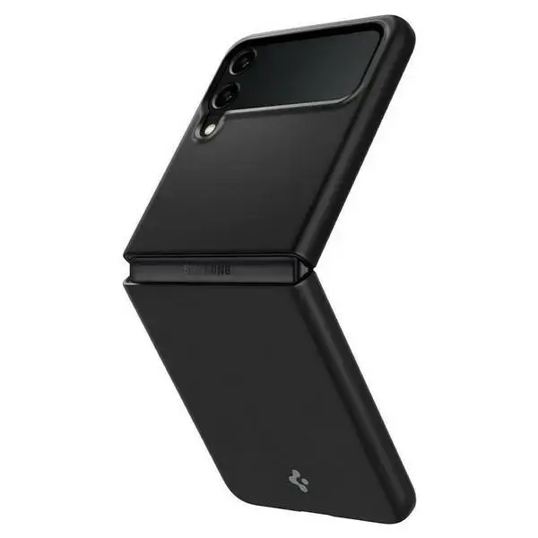 Spigen Air Skin telefoniümbris mudelile Samsung Galaxy Z Flip 3, must