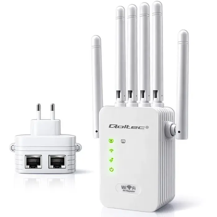 Qoltec WiFi Signal Booster | Repeater