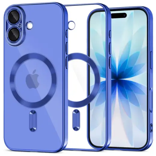 TECH-PROTECT MagFlex maciņš telefonam ar MagSafe atbalstu Apple iPhone 17 zils