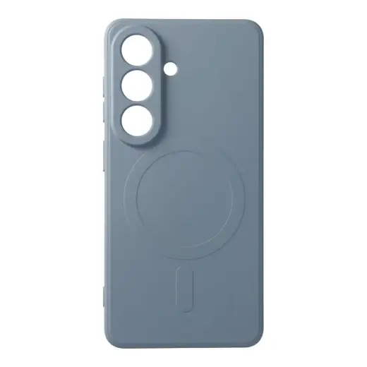Silicone Mag Cover phone case with MagSafe support for Samsung Galaxy S26 (S942) blue