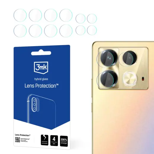 3mk Lens Protectionâ¢ Hybrid Camera Glass for Infinix Note 40 - Clear