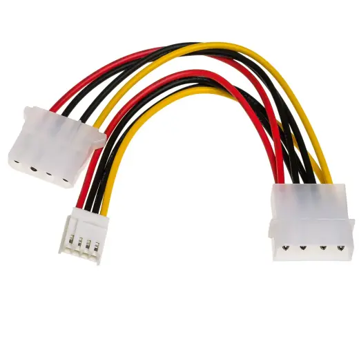 Adapter with cable Akyga AK-CA-14 Molex (m) | Molex (f) | mini Molex (f) 2x 15cm