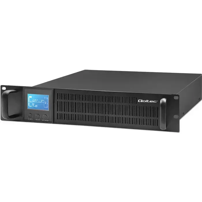 Qoltec Uninterruptible Power Supply UPS RACK | 1kVA | 800W | LCD