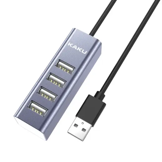 KAKU adapteris HUB KSC-383 Yilian - USB uz 4xUSB - pelēks